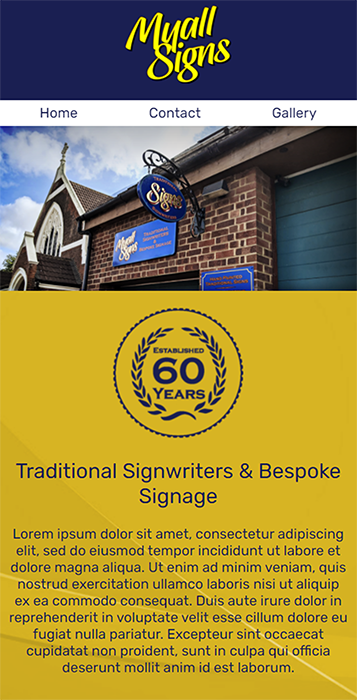 Myall Signs Mobile View